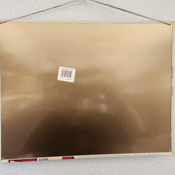 Metal Wine Signs says "Wine !   How Classy People Get Wasted "  16" x 12 1/2" - Picture 2 of 4